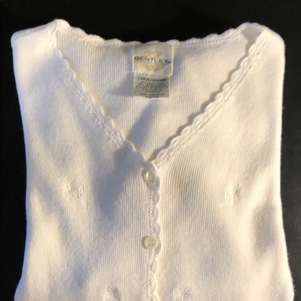 Bentley White Long Sleeve Cardigan